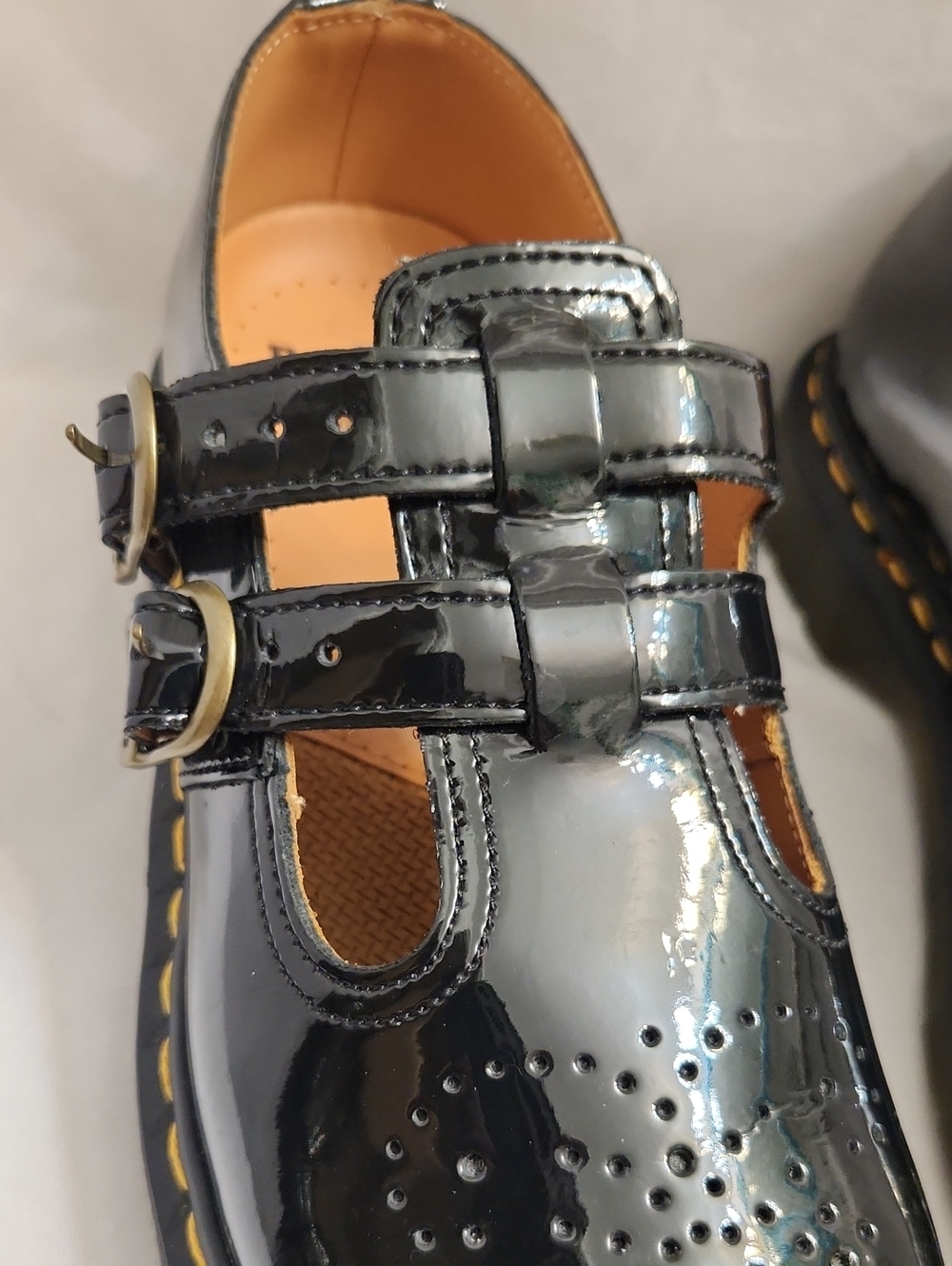 Dr. Martens 8065 Patent Leather Mary Jane Shoes - Black - Picture 6 of 11